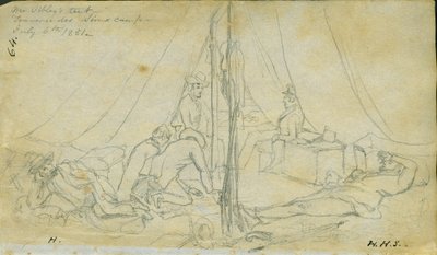 Sibley先生的帐篷，1851年7月6日 作者 弗兰克·布莱克威尔·梅耶